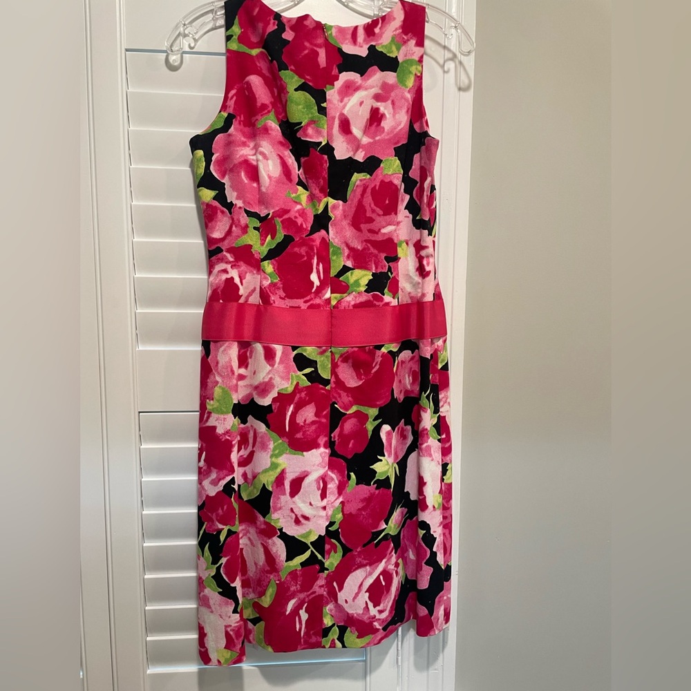 Talbots Pink and Green Floral Dress Easter dress - Picture 3 of 9